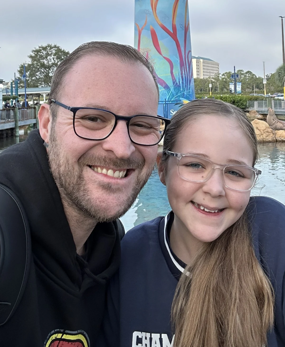 Ryan O'Neil with his daughter Sienna